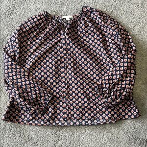 Chelsea and Violet Floral Navy Women's Top